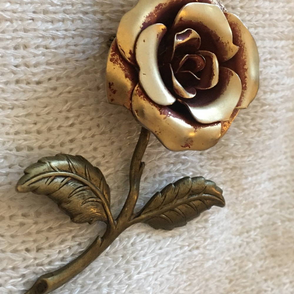 Vintage Rose Brooch